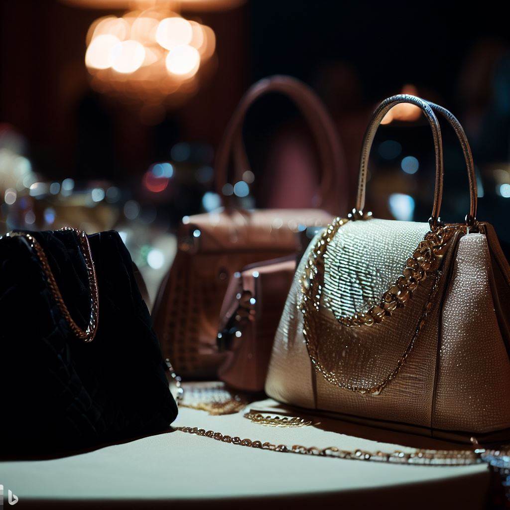 bolsos de mano en una fiesta elegante de noche